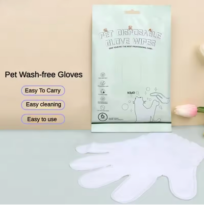 🐾BotanikoPet|Pet No-Rinse Full Body Cleaning Wipe Gloves
