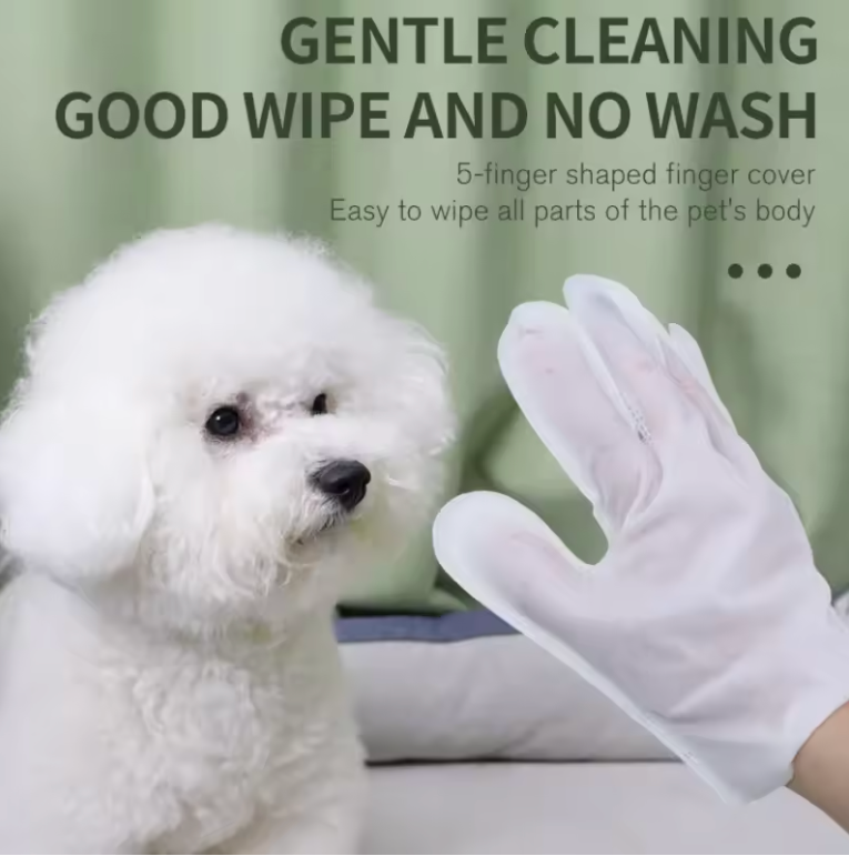 🐾BotanikoPet|Pet No-Rinse Full Body Cleaning Wipe Gloves