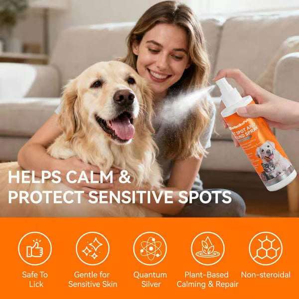 🐾BotanikoPet|Pet Hot Spot & Itch Relief Spray – Antibacterial & Skin Soothing Spray